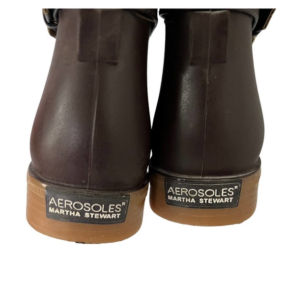 AEROSOLES X Martha Stewart Womens FAIRFIELD Rain Boots Waterproof Memory Foam 7 - Picture 5 of 6